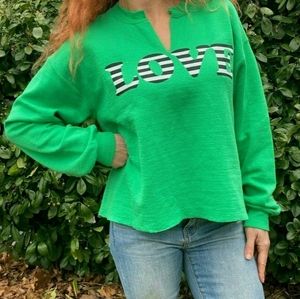 JET Green Love Sweatshirt